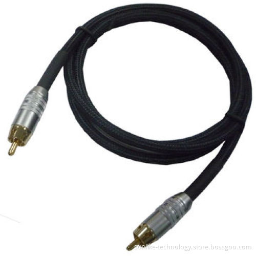 Audio Cable, 24K Gold-plated SCC Pin, OEM Orders are Welcome
